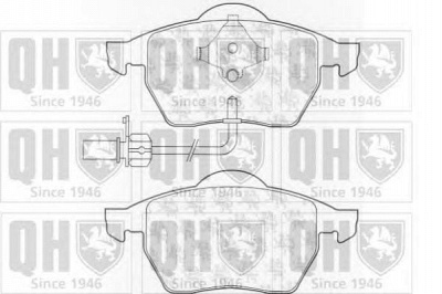 QUINTON HAZELL bp1022 -  Комплект тормозных колодок, дисковый тормоз